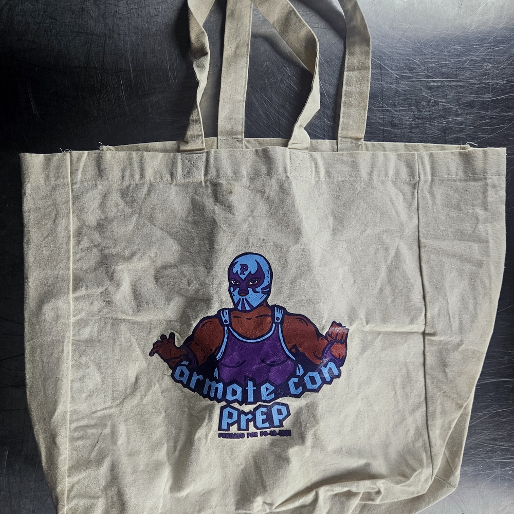 Canvas Tote Bag with Graphic Print